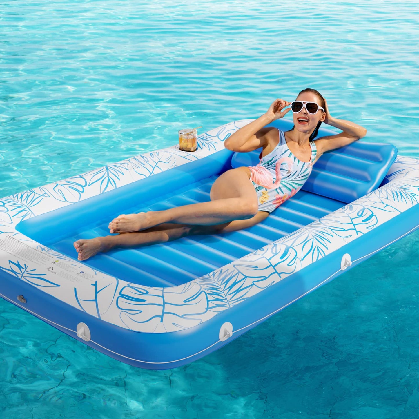 Luxury Inflatable Tanning Pool | Versatile Outdoor Lounger with Premium Comfort Features