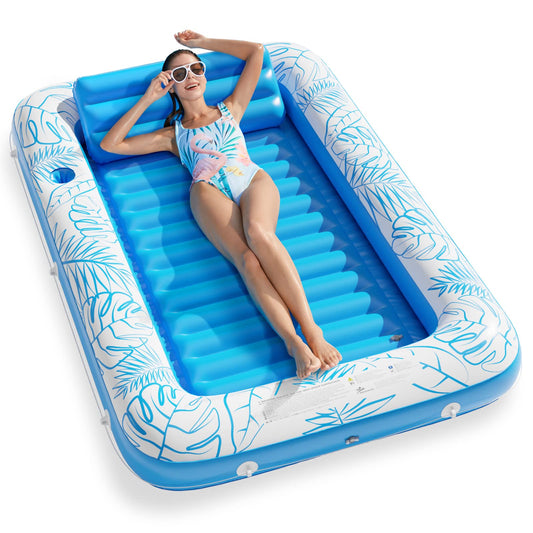 Luxury Inflatable Tanning Pool | Versatile Outdoor Lounger with Premium Comfort Features