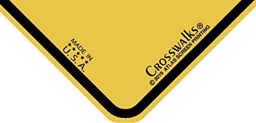 Dinosaur Crossing Sign - Caution Yellow Decor for Indoors & Outdoors
