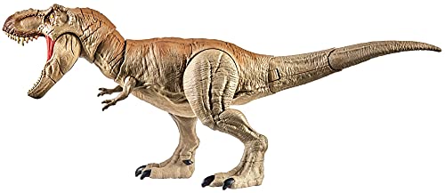 Realistic Large Tyrannosaurus Rex, Articulation & Dual-Button Activation for Tail Strike and Head Strikes