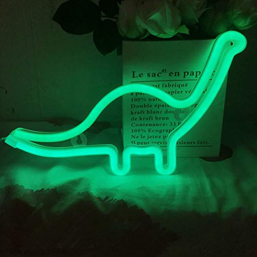 Cute Neon Dinosaur Night Light for Kids Gift's LED - Battery or USD Powered