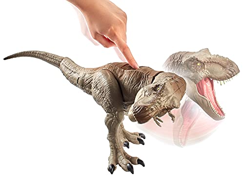 Realistic Large Tyrannosaurus Rex, Articulation & Dual-Button Activation for Tail Strike and Head Strikes