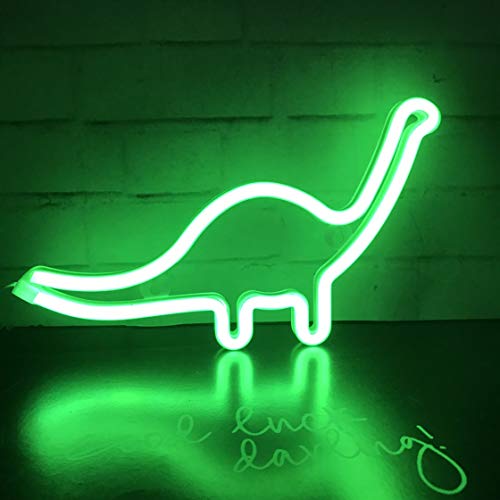 Cute Neon Dinosaur Night Light for Kids Gift's LED - Battery or USD Powered