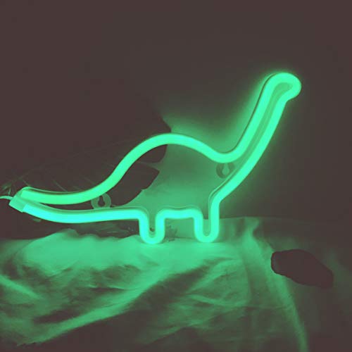 Cute Neon Dinosaur Night Light for Kids Gift's LED - Battery or USD Powered