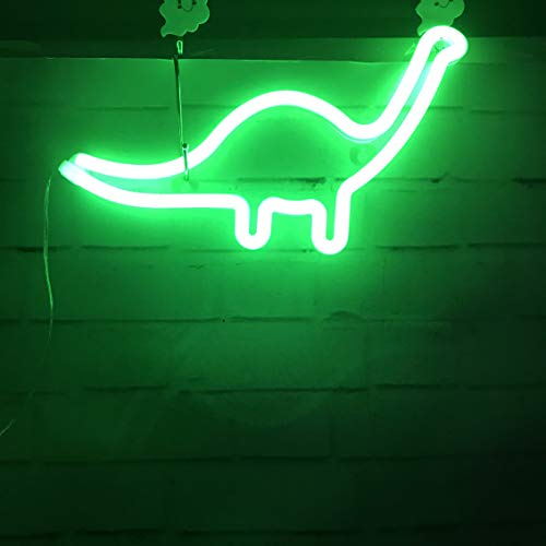 Cute Neon Dinosaur Night Light for Kids Gift's LED - Battery or USD Powered