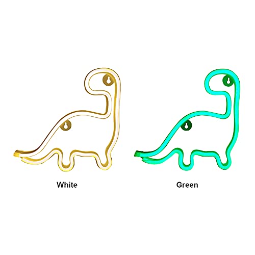 Dinosaur Neon Lighted Signs Great for Night Light - Battery or USB