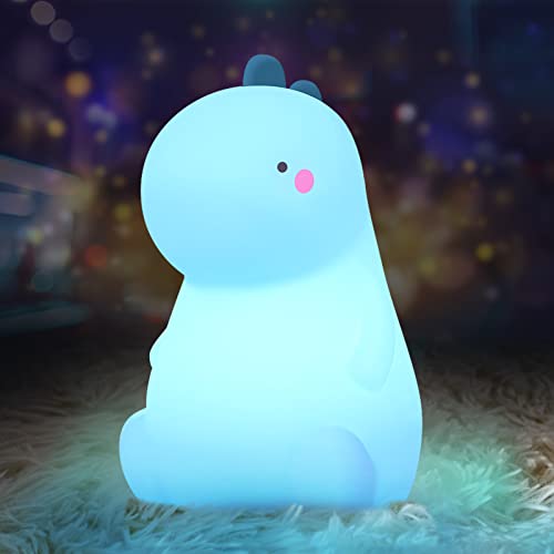 Dinosaur Night Light for Kids, Rechargeable, Color Changing