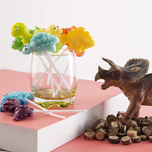 Prextex Dinosaur Lollipops Party Favors Dinosaur Suckers Pack of 12