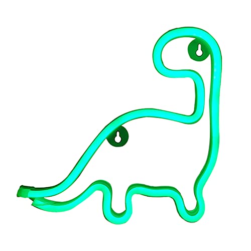 Dinosaur Neon Lighted Signs Great for Night Light - Battery or USB