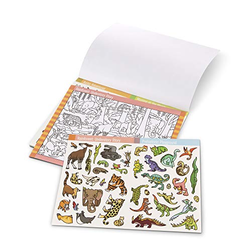Melissa & Doug Seek and Find Sticker Pad – Animals (400+ Stickers, 14 Scenes to Color)