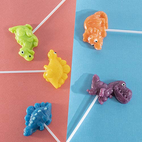 Prextex Dinosaur Lollipops Party Favors Dinosaur Suckers Pack of 12