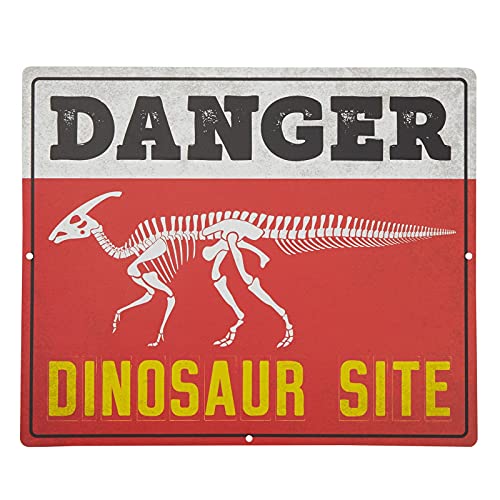 Blue Panda Dinosaur Decorations for Kids Birthday Party Supplies, 12x10 Wall Signs (12 Pack)