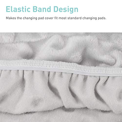 2 Pack Ultra Soft Changing Pad Cover Breathable Wipeable Changing Table Covers