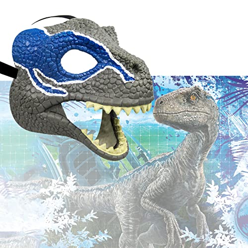 Dinosaur Mask,Realistic Teeth with Open Jaw Props Costume Tyrannosaurus Half Masks