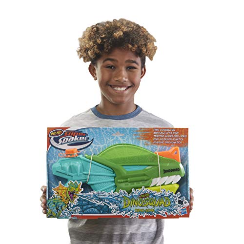 Nerf Super Soaker DinoSquad Dino-Soak Water Blaster - Pump-Action Soakage for Outdoor Summer Water Games - for Youth, Teens, Adults
