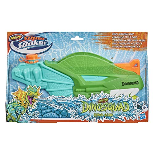 Nerf Super Soaker DinoSquad Dino-Soak Water Blaster - Pump-Action Soakage for Outdoor Summer Water Games - for Youth, Teens, Adults