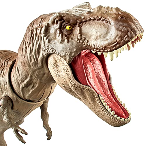 Realistic Large Tyrannosaurus Rex, Articulation & Dual-Button Activation for Tail Strike and Head Strikes