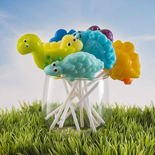 Prextex Dinosaur Lollipops Party Favors Dinosaur Suckers Pack of 12