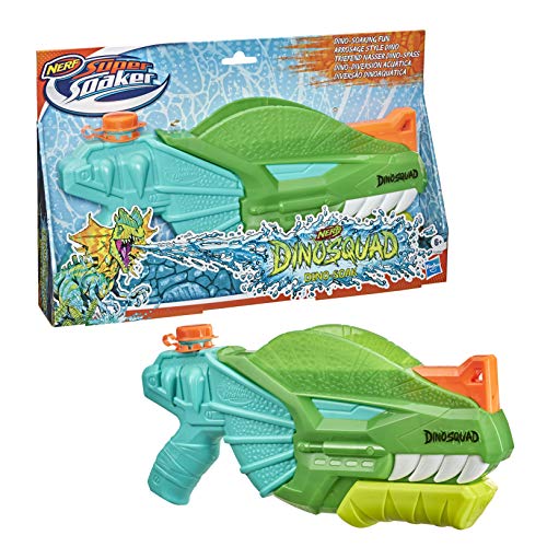 Nerf Super Soaker DinoSquad Dino-Soak Water Blaster - Pump-Action Soakage for Outdoor Summer Water Games - for Youth, Teens, Adults