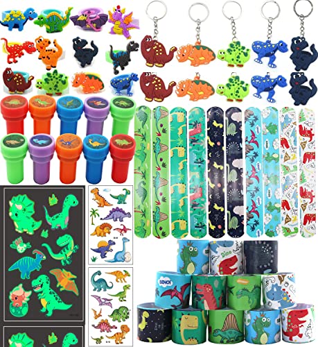 24 PCS Dinosaur LED Finger Lights - Glow Party Favors For Kids Birthday, Classroom Prizes, Goodie Bag Stuffers
