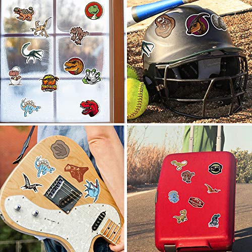 80pcs Waterproof Nature Dinosaur Stickers for Laptop Water Bottle Scrapbook Sticker Pack