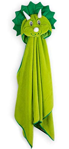 Premium Hooded Towel for Kids | Dinosaur Design | Ultra Soft and Extra Large | 100% Cotton Bath Towel with Hood for Girls & Boys by Little Tinkers World