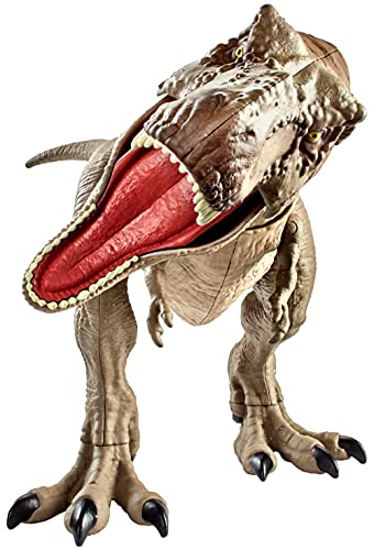 Realistic Large Tyrannosaurus Rex, Articulation & Dual-Button Activation for Tail Strike and Head Strikes