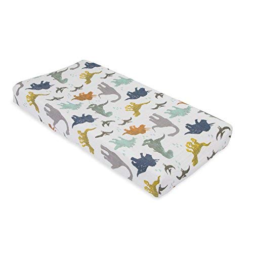 Dinosaur Friends Ultra Soft Changing Pad Cover Cotton Muslin Easy Clean 16” x 32”