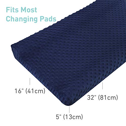 2 Pack Ultra Soft Changing Pad Cover Breathable Wipeable Changing Table Covers