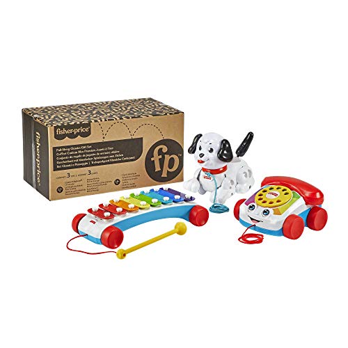 Fisher-Price Pull-Along Bundle - Xylophone, Lil’ Snoop, Chatter Telephone