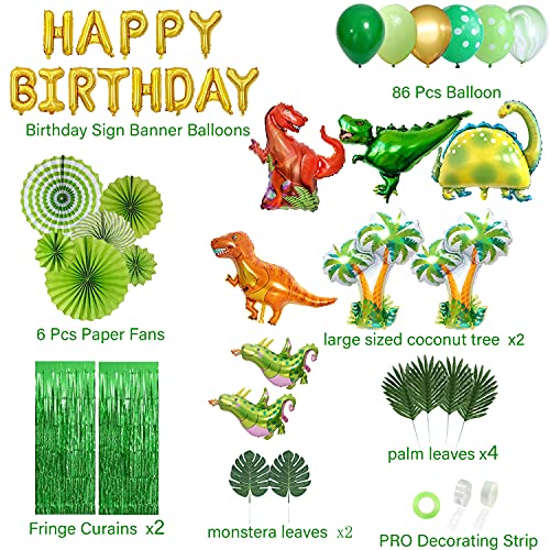 Dinosaur Birthday Party Decorations and Party Favors Including Happy Birthday