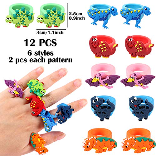 64 Pcs Dinosaur Party Favor Dinosaur Slap Bracelets Masks Keychains Rings Temporary Tattoos for Boys Kids Dinosaur Themed Birthday Party Supplies Treat Dino Pinata Goodie Bag Fillers