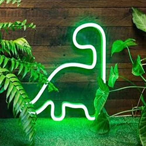 Dinosaur Neon Lighted Signs Great for Night Light - Battery or USB