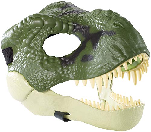 Jurassic World Movie-inspired Dinosaur Mask with Opening Jaw, Realistic Texture, Color, Eye and Nose
