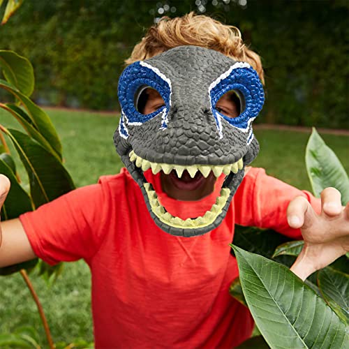 Dinosaur Mask,Realistic Teeth with Open Jaw Props Costume Tyrannosaurus Half Masks