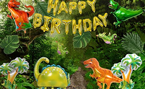 Dinosaur Birthday Party Decorations and Party Favors Including Happy Birthday