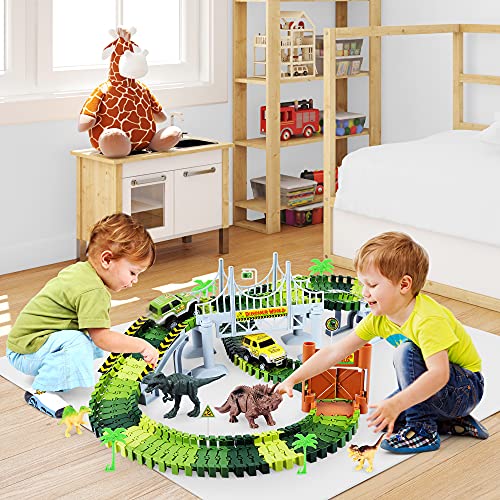 Kids Playing with Dinosaur Game