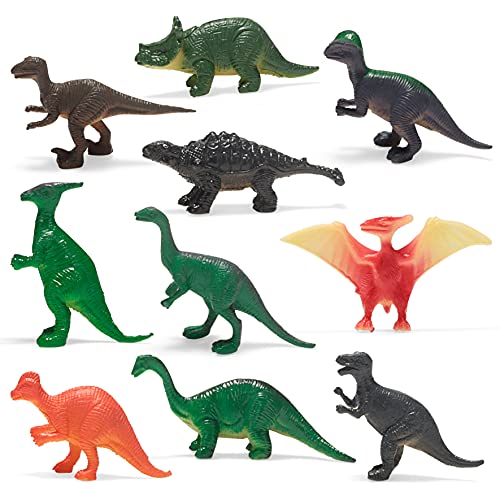 Dinosaur Party Favors Set,12 Pack Prefilled Goody Bags with Dinosaur Gift Tags,Filled with Dinosaur Themed Pencil Sharpener, Dinosaur Figure, lap Bracelet, Sticker, Pencil for Kids Party Game Prizes