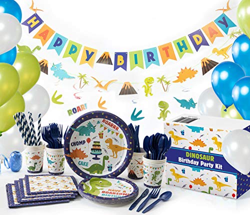 All-in-One Dinosaur Birthday Party Supplies Serves 16