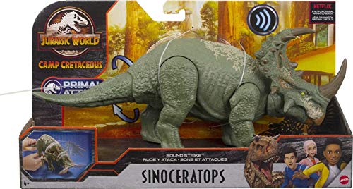 Jurassic World Sound Strike Medium-size Dinosaur Figure with Strike Action and Sounds