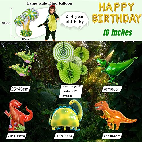 Dinosaur Birthday Party Decorations and Party Favors Including Happy Birthday
