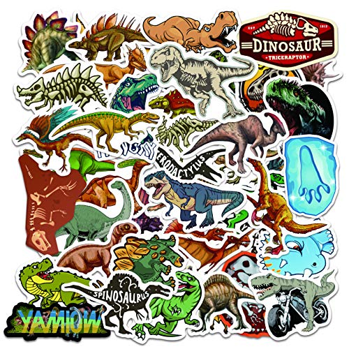 80pcs Waterproof Nature Dinosaur Stickers for Laptop Water Bottle Scrapbook Sticker Pack