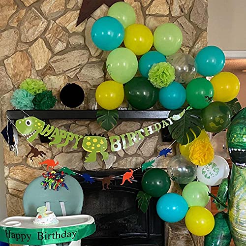 Funnlot Dinosaur Party Decor 94PCS Dinosaur Decorations Dinosaur Decorations For Birthday Party Dinosaur Birthday Party Decorations&Balloons for Dino Themed Kid's Party,Shower,Celebration